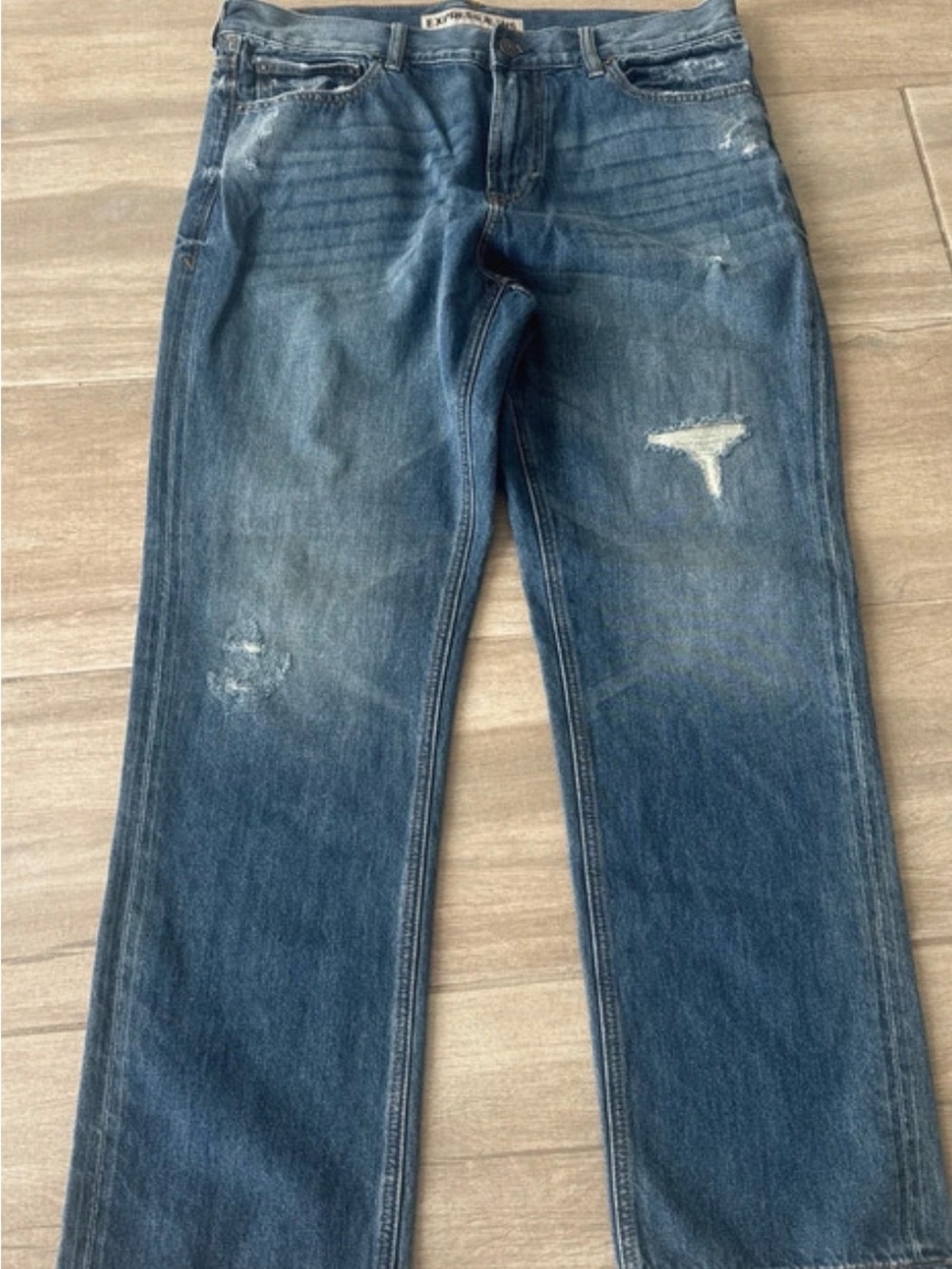 Express Men's Medium Blue Straight Jeans size 34/30